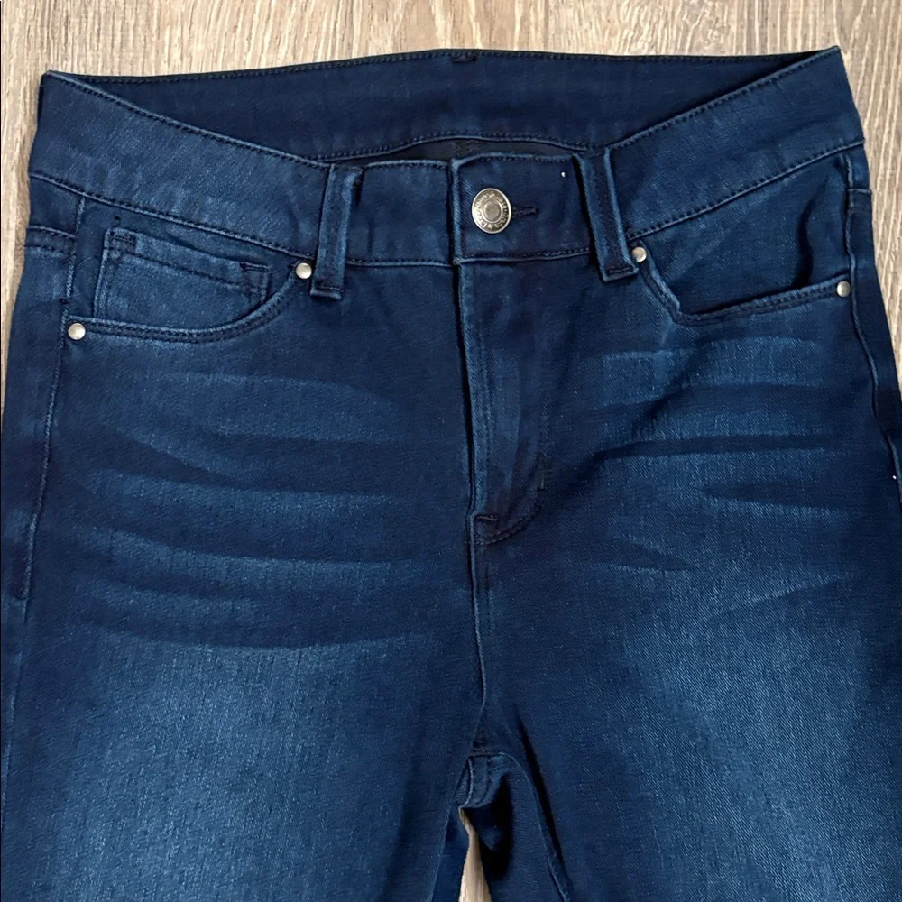 Grace & Lace Women's Blue Stretch cropped Jeans 4‎
